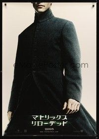 5t653 MATRIX RELOADED teaser Japanese 29x41 '03 full-length image of Keanu Reeves as Neo!
