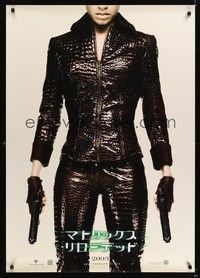 5t656 MATRIX RELOADED teaser Japanese 29x41 '03 full-length Jada Pinkett Smith as Niobe!