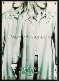 5t655 MATRIX RELOADED teaser Japanese 29x41 '03 full-length image of the Twins!