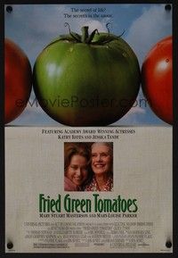 5t334 FRIED GREEN TOMATOES mini poster '91 secret's in the sauce, Kathy Bates & Jessica Tandy!