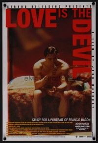 5t382 LOVE IS THE DEVIL mini poster '98 Derek Jacobi as gay British artist Francis Bacon!
