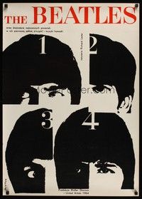 5t096 HARD DAY'S NIGHT REPRODUCTION English 24x34 '90s The Beatles, rock & roll classic!