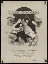 5t474 CINECON 26 special 18x24 '90 cinephile convention, great Richard Adkins artwork!