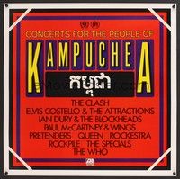 5t476 CONCERTS FOR THE PEOPLE OF KAMPUCHEA special 24x24 '81 Costello, Paul McCartney, The Clash!