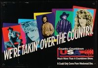 5t477 COUNTRY COUNTDOWN USA special 26x38 '00s images of Garth Brooks, Wynonna Judd & others!
