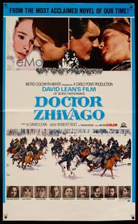 5t300 DOCTOR ZHIVAGO special poster '65 Omar Sharif, Julie Christie, David Lean English epic!