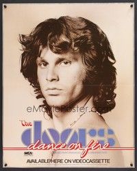 5t483 DOORS: DANCE ON FIRE video special 22x27 '85 close-up of Jim Morrison!
