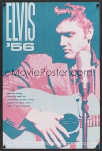 5t306 ELVIS '56 video special 16x24 '87 cool art image of Elvis Presley with guitar!