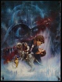 5t307 EMPIRE STRIKES BACK special 20x27 '80 George Lucas sci-fi classic, cool artwork by Kastel!