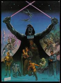 5t308 EMPIRE STRIKES BACK special 24x33 '80 George Lucas sci-fi classic, cool artwork by Vallejo!