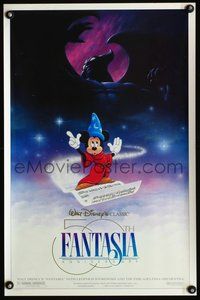 5t321 FANTASIA special poster R90 great image of Mickey Mouse, Disney musical classic!