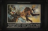 5t329 FLASH GORDON horizontal foil special 24x38 '80 Sam Jones, Philip Castle sci-fi art!