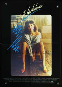 5t330 FLASHDANCE int'l 1sheet style special poster '83 sexy dancer Jennifer Beals, what a feeling!