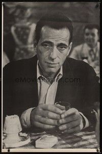 5t355 HUMPHREY BOGART special 27x41 '70s great image of Bogey with a drink!