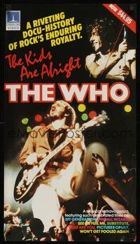 5t365 KIDS ARE ALRIGHT video special 14x25 '79 Jeff Stein, Roger Daltrey, Peter Townshend, The Who!