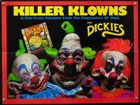 5t367 KILLER KLOWNS 18x24 soundtrack poster '88 5-track sideshow from ringmasters of rock, Dickies