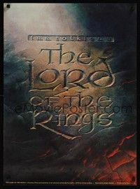 5t379 LORD OF THE RINGS commercial 22x30 poster '78 Ralph Bakshi cartoon from J.R.R. Tolkien novel!