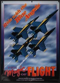 5t384 MAGIC OF FLIGHT special 27x38 '96 cool image of the Blue Angels flight team!
