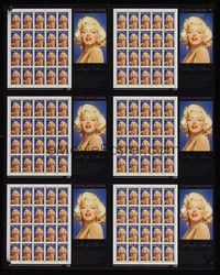 5t516 MARILYN MONROE uncut postage stamp special 18x22 '95 great close-up of Marilyn!