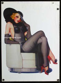 5t547 SPICY MAGAZINE REPRO special poster '00 sexy pin-up art!