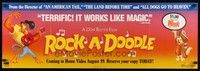 5t419 ROCK-A-DOODLE horizontal video special 13x39 '91 Don Bluth's cartoon adventure!
