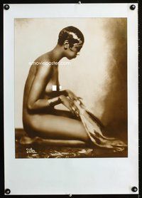 5t543 S'ORA special poster '80s strange sexy image of nude Josephine Baker!