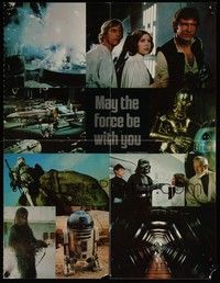 5t436 STAR WARS special 16x21 '77 George Lucas classic, montage of stars/scenes, Dynamite magazine!