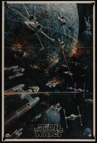 5t438 STAR WARS soundtrack special 22x33 '77 George Lucas classic sci-fi epic, art by Berkey!