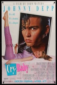 5t192 CRY-BABY half subway '90 directed by John Waters, Johnny Depp is a doll, Amy Locane!