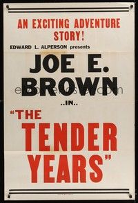 5t231 TENDER YEARS Woolever Press 1sh '48 minister Joe E. Brown as rescuer of fighting boxer dogs!