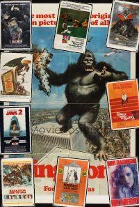 5v001 LOT OF 87 FOLDED ONE-SHEETS lot '57-'98 King Kong, Sweet Bird of Youth, Jaws 2 + many more!