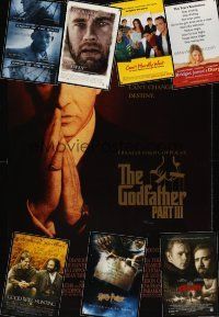 5v016 LOT OF 34 UNFOLDED ONE-SHEETS lot '90-'01 Godfather III, Good Will Hunting, Cast Away + more!