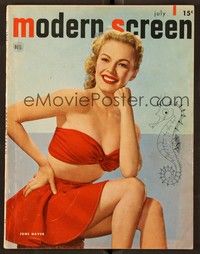 5v102 MODERN SCREEN magazine July 1948 sexy June Haver from Silver Lining by Willinger!