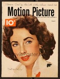 5v116 MOTION PICTURE magazine August 1951 portrait of Jennifer Jones by Carlyle Blackwell Jr!