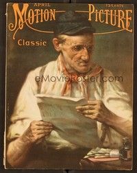 5v041 MOTION PICTURE CLASSIC magazine April 1916 art of old man with papers by Searle!