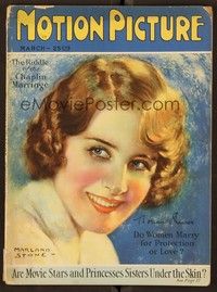 5v061 MOTION PICTURE magazine March 1927 great art of smiling Norma Shearer by Marland Stone!