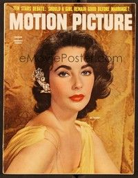 5v123 MOTION PICTURE magazine March 1957 sexy Elizabeth Taylor by Carlyle Blackwell Jr!