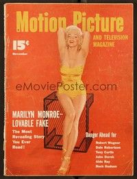 5v119 MOTION PICTURE magazine November 1953 full-length sexy Marilyn Monroe by Frank Powolny!