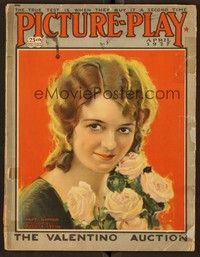5v050 PICTURE PLAY magazine April 1927 art of pretty Janet Gaynor with roses by Modest Stein!
