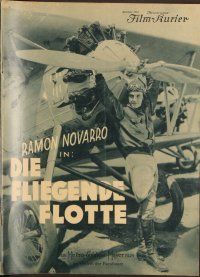 5v137 FLYING FLEET German program '30 great images of military pilot Ramon Novarro & Anita Page!