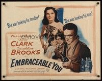 5w104 EMBRACEABLE YOU 1/2sh '48 sexy Geraldine Brooks was looking for trouble & Dane Clark!