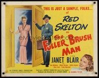 5w120 FULLER BRUSH MAN style A 1/2sh '48 wacky salesman Red Skelton, pretty Janet Blair!