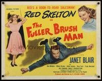 5w121 FULLER BRUSH MAN style B 1/2sh '48 wacky door-to-door salesman Red Skelton, Janet Blair!