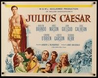 5w169 JULIUS CAESAR 1/2sh R62 Marlon Brando, James Mason & Greer Garson, Shakespeare!
