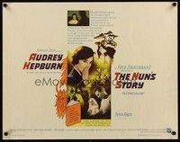 5w224 NUN'S STORY 1/2sh '59 religious missionary Audrey Hepburn was not like the others!