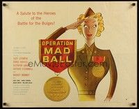 5w230 OPERATION MAD BALL style B 1/2sh '57 screwball comedy filmed entirely w/o Army co-operation!