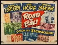 5w263 ROAD TO BALI 1/2sh '52 Bing Crosby, Bob Hope & sexy Dorothy Lamour in India!