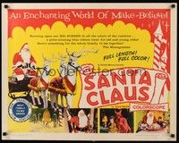 5w269 SANTA CLAUS 1/2sh '60 wonderful surreal Christmas images, enchanting world of make-believe!