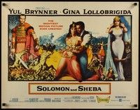 5w280 SOLOMON & SHEBA style B 1/2sh '59 Yul Brynner with hair & super sexy Gina Lollobrigida!