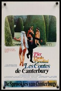 5x462 CANTERBURY TALES Belgian '72 Pier Paolo Pasolini, sexy naked people cavorting in garden!